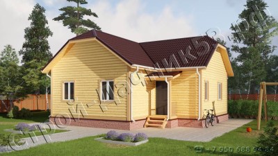 Проект каркасно-щитового дома Д–153